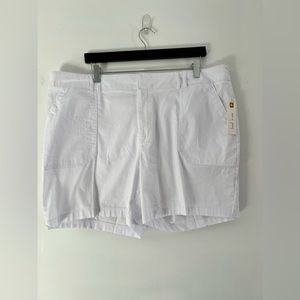 Land & Sea Cotton White Shorts